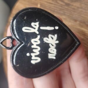 Viva‎ la rock heart Gothic pendant